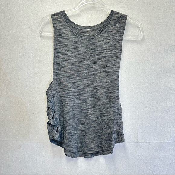 Lululemon Var-City Lattice Muscle Tank in Heathered Black size 6/8 - Picture 5 of 15